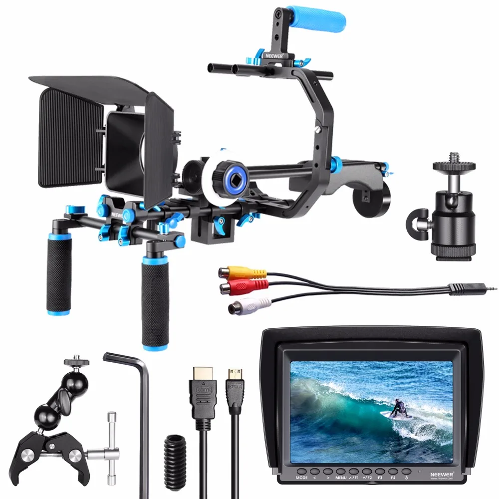 

Neewer F100 7-inch 1280x800 IPS Screen Camera Field Monitor Kit 3