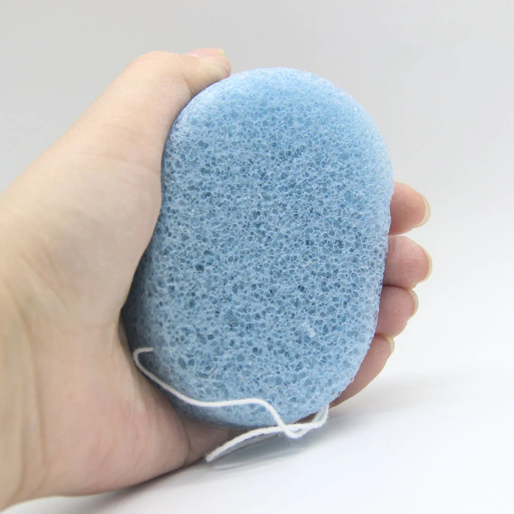 1 шт. цветная губка для лица Konjac макияжа косметическая с буфами эллипс купания