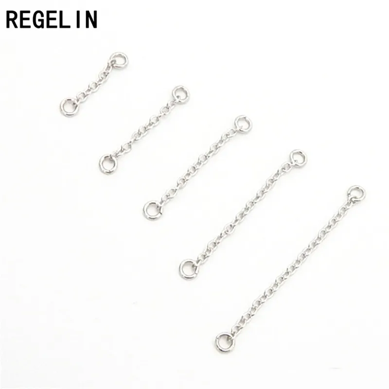 REGELIN 925 Стерлинговое Серебро соединитель цепи крючок застежка удлинитель звено 5