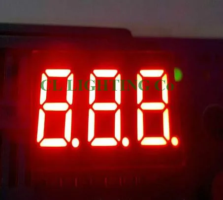 4 дюймовый Красный 7 сегментный дисплей 0 дюйма светодиодный с радикальной точкой
