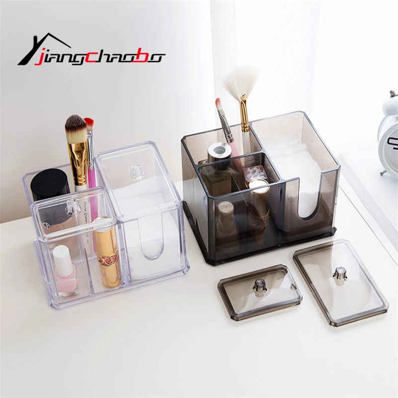 Держатель для хранения макияж коробка Портативный Ватные диски контейнер PS