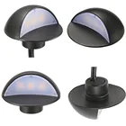 Комплект фонарей, 50 мм, 12 В, 1,6 Вт, IP67, черная полумесяц, для улицы, сада, двора, дорожки, цоколя, лестницы, ступени, забора, 1 шт.