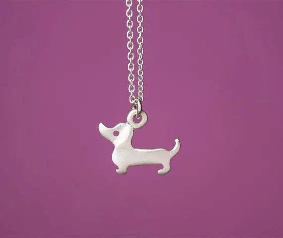 

Daisies 10PCS Tiny Dachshund Dog Pendant Christmas Gifts Pet Puppy Necklaces & Pendants Delicate Women Necklace Animal