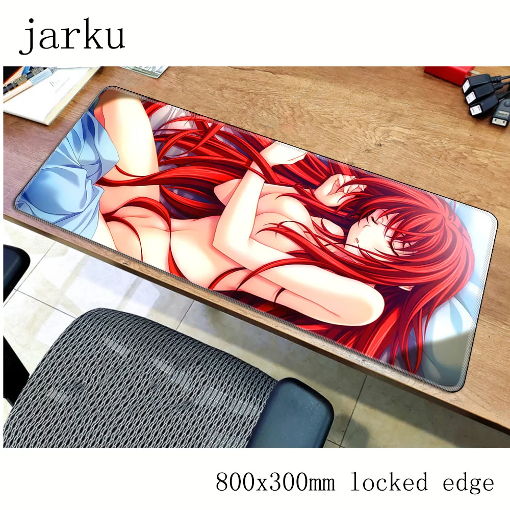 

high school dxd mousepad gamer 800x300X3MM gaming mouse pad large High-end notebook pc accessories laptop padmouse ergonomic mat
