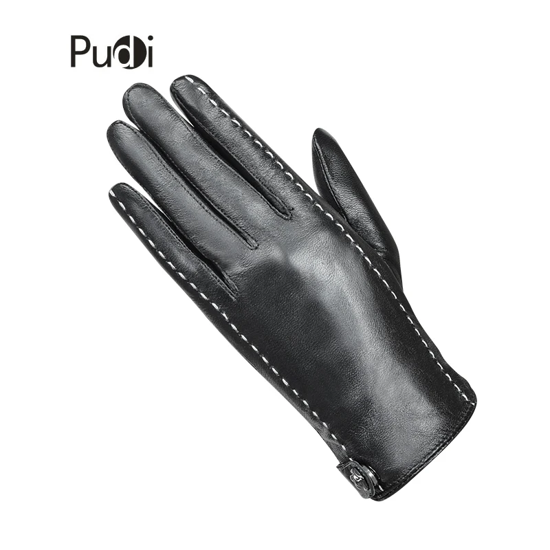 PUDI GL835 женские перчатки из натуральной кожи Натуральная овечья кожа новые модные зимние осенние перчатки