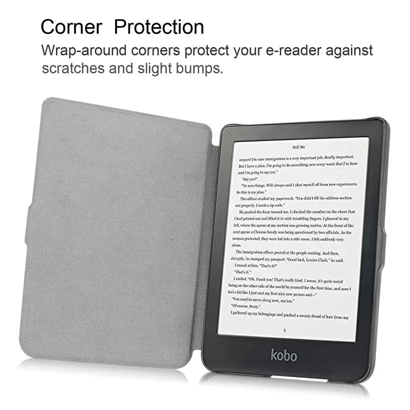 Ультра тонкий чехол для kobo clara HD 6 0 дюймов Магнит умный спящий режим из