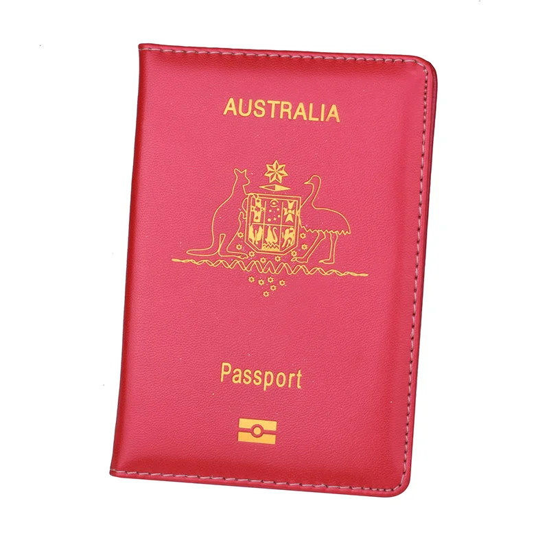 

Australia Passport Holder PU Leather Passport Covers for Australian Men Women AU Passports Travelling Document Organizer