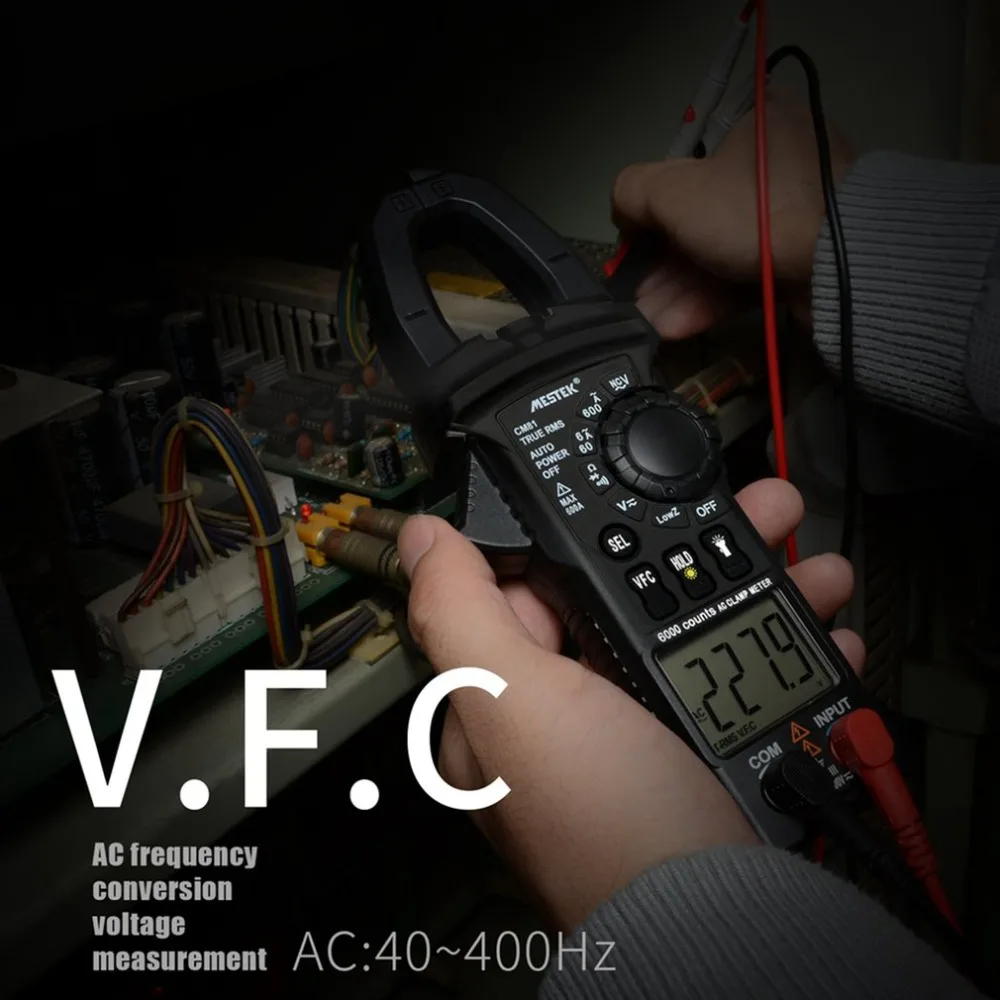 MESTEK Digitale strootang True RMS CM81 мультиметр 5999 Telt AC/DC Вольт Ампер Ом LowZ NCV тестер диодов с Zaklamp