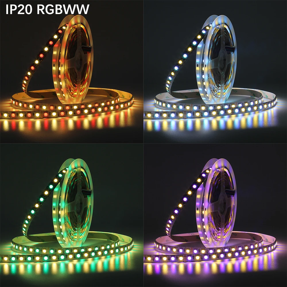 DC12V Светодиодная лента 5050 96 Светодиодный s/m 5 м/лот RGBW RGBWW супер яркий 5050 светодиодный гибкий светильник RGB+ белый IP20 IP65 водонепроницаемый