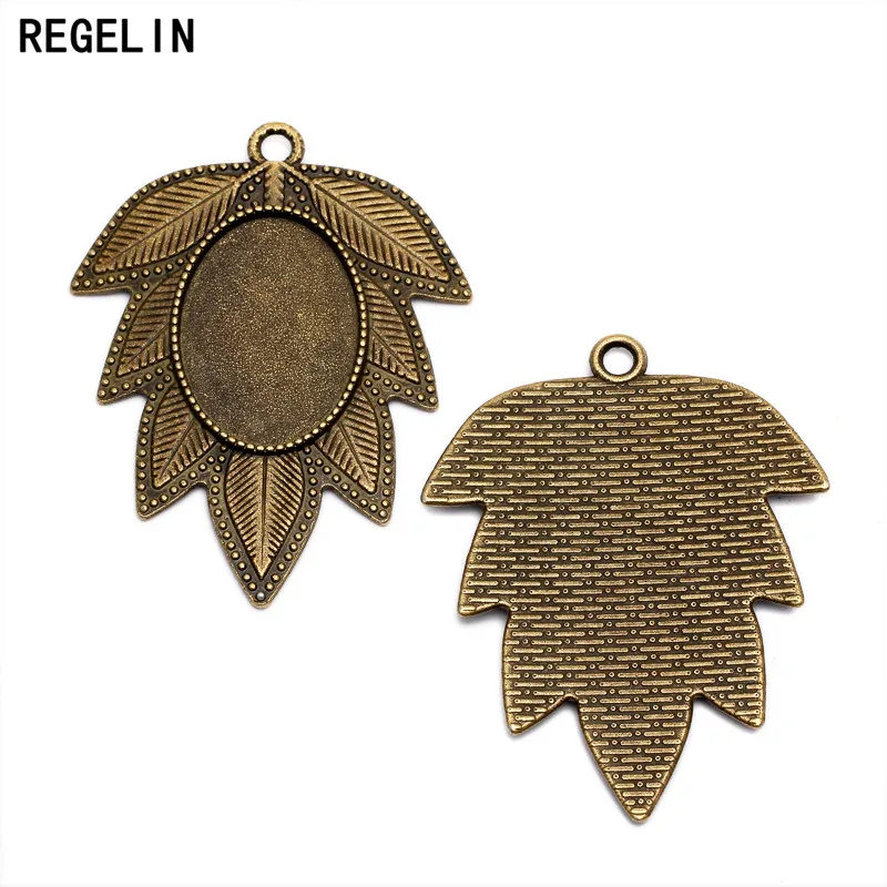 REGELIN Высокое качество 10 шт./лот античная бронза металлический кленовый лист