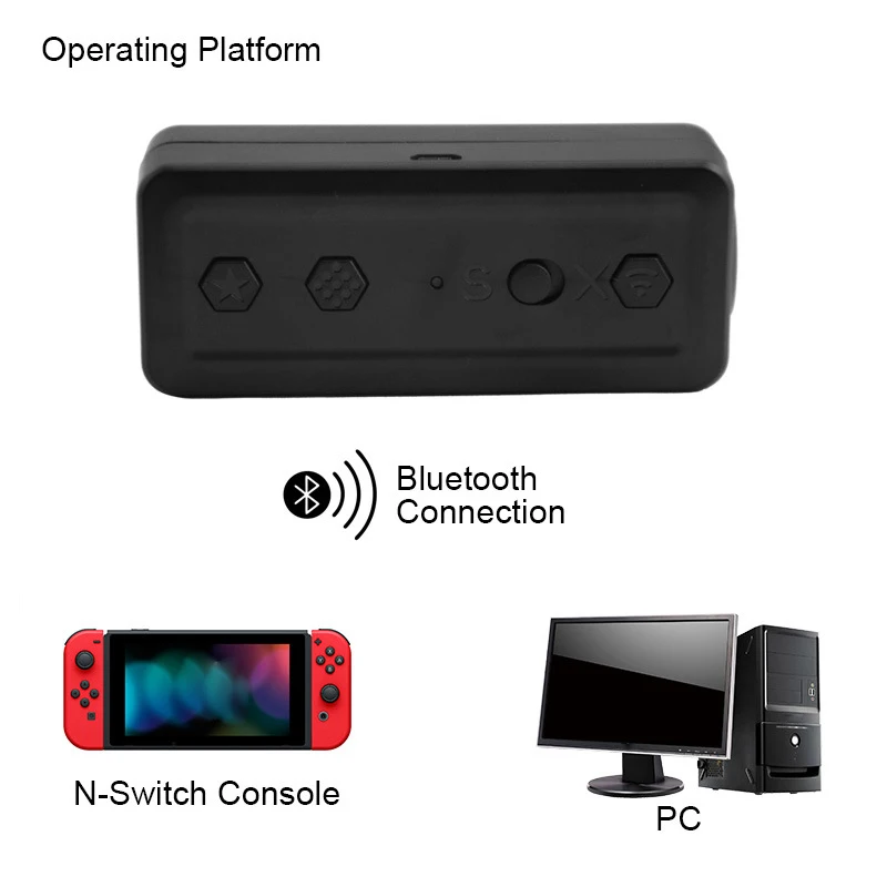 Беспроводной Bluetooth контроллер адаптер конвертер для Nintendo переключатель Gamecube-U