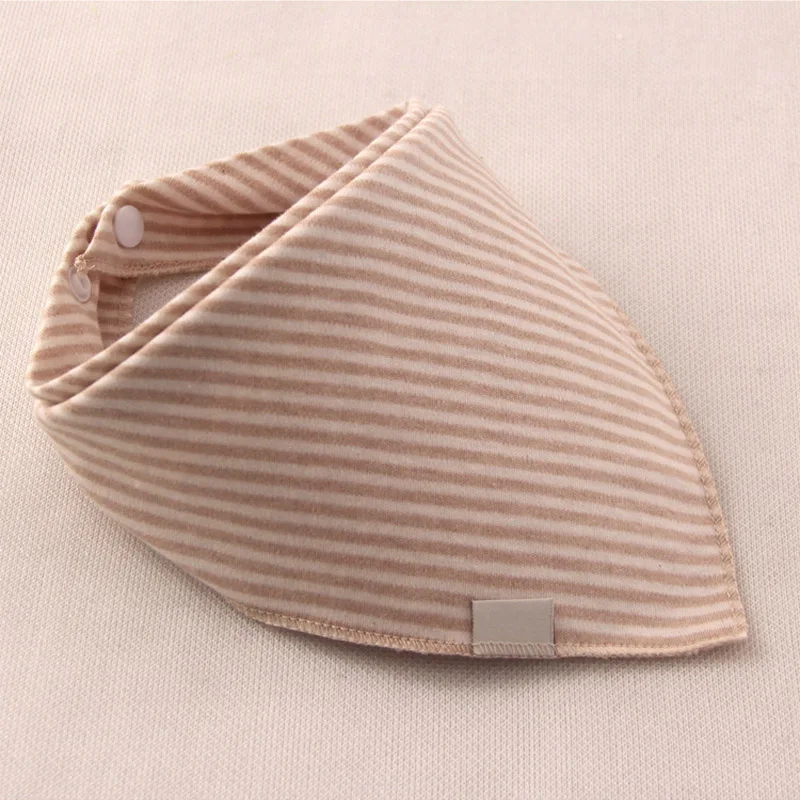 Нагрудники в полоску для маленьких девочек и мальчиков мягкие нагрудники