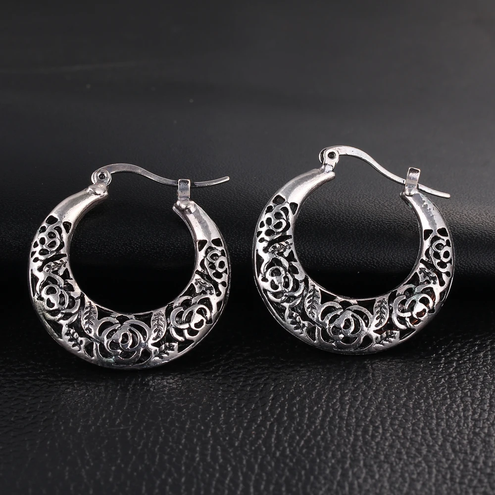 Женские винтажные серьги подвески If Me Серьги серебряного цвета с полыми