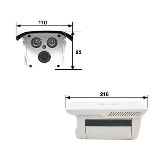 1280*720 P 1.0MP Пуля Открытый IP Камера P2P plug & play сети waterprooof с ПК и мобильного phone View