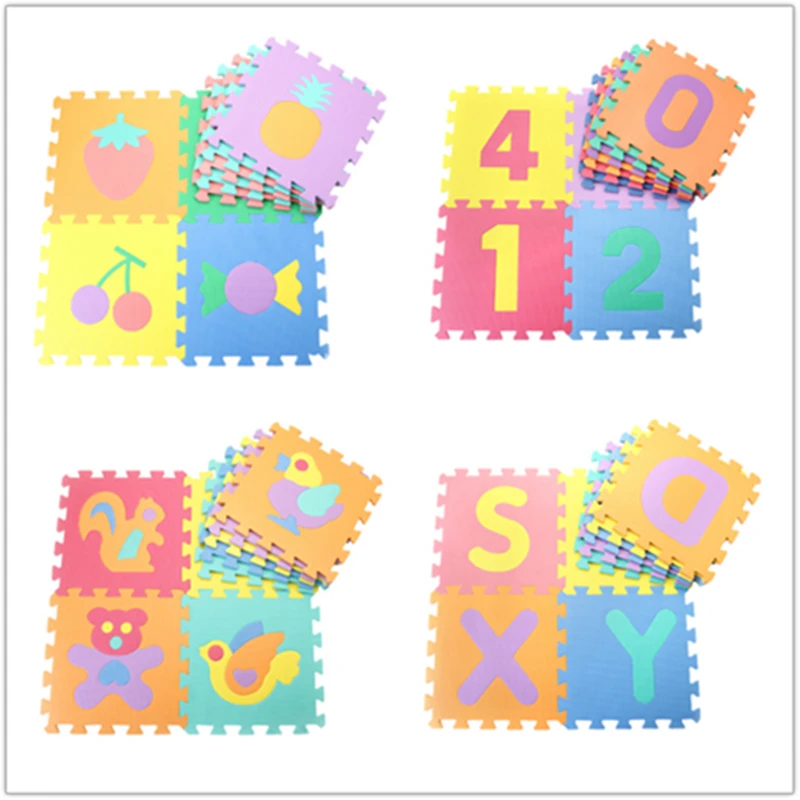 Детский коврик пазл из вспененного этилвинилацетата 10 шт./компл.|crawling pad|baby floorbaby