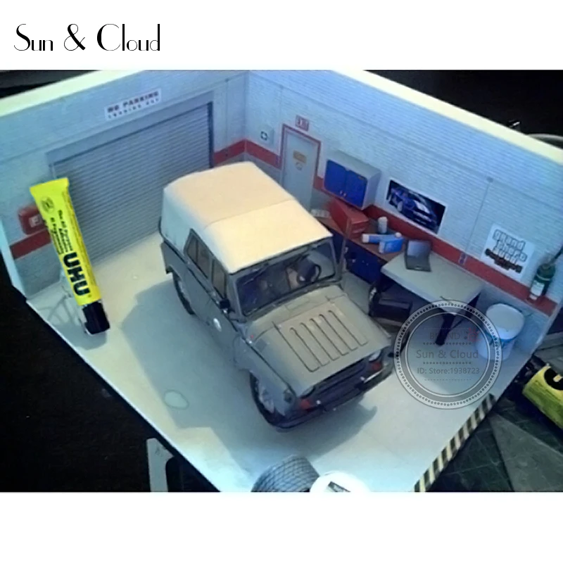 1:25 DIY 3D Россия UAZ-469 внедорожный Военный джип автомобиль бумажная модель Вторая мировая война сборка ручная работа игра-головоломка детская игрушка
