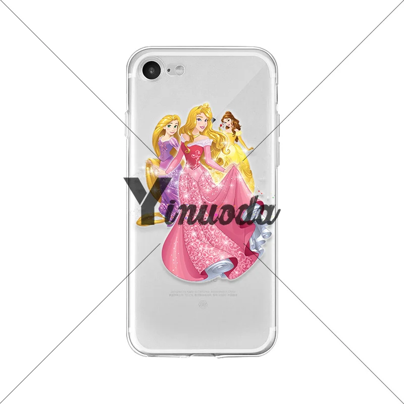 Роскошный Гибридный чехол для телефона Yinuoda Sleeping beauty Aurora Princess iPhone 8 7 6 6S Plus X XS max 10 5