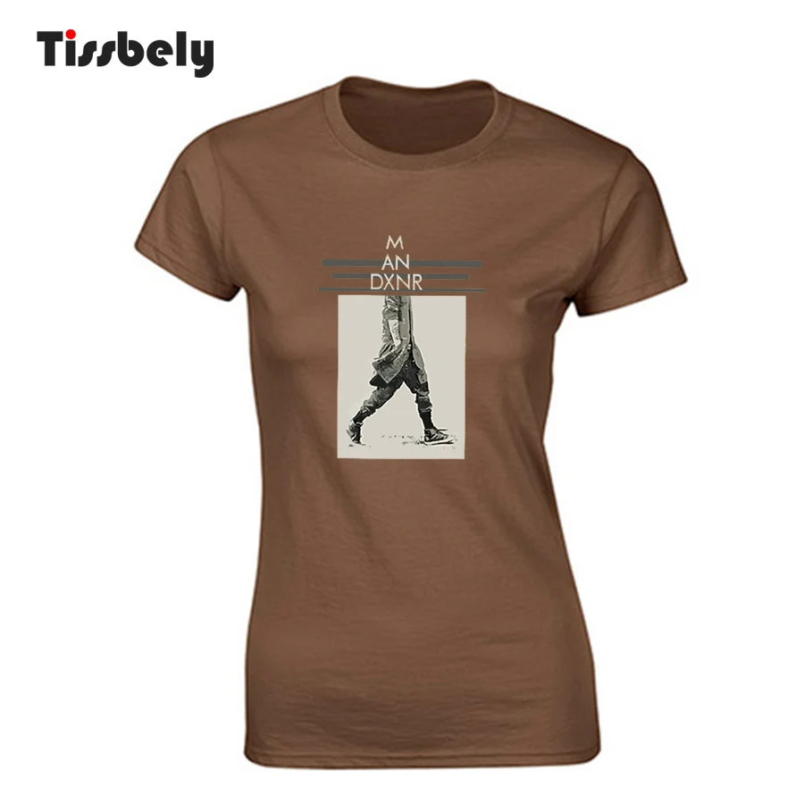 Tissbely T Shirts for Women Print Vintage Graphic Design Cool Tee Tops Short Sleeved Fashion Black and Brown |