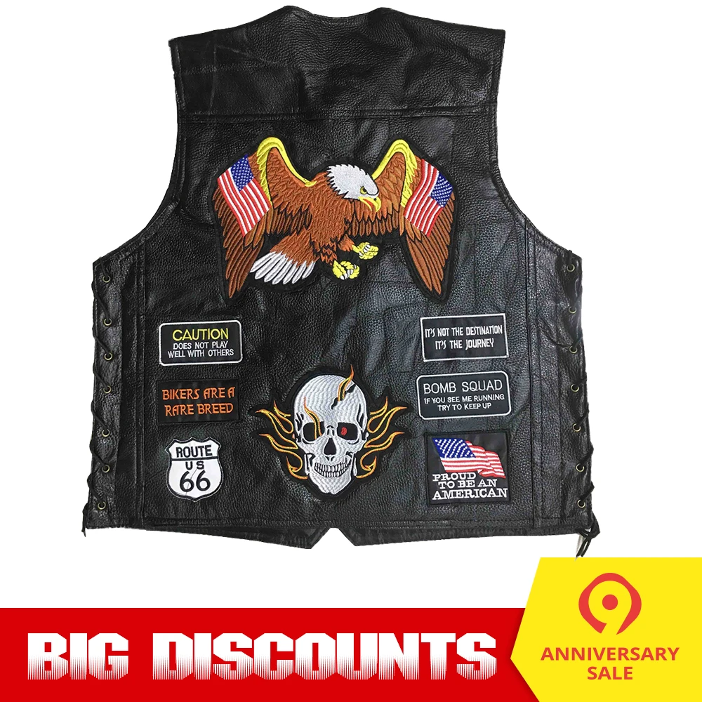 Мотоциклетная куртка Байкерский Ceket из натуральной кожи мужской Chaqueta Moto Punk Ретро
