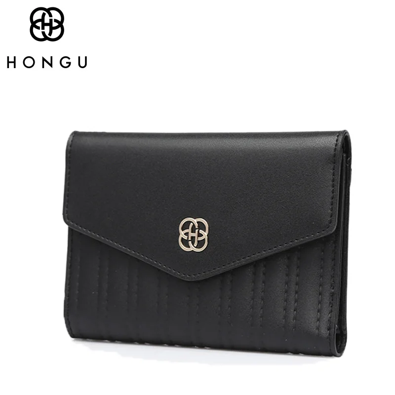 HONGU роскошные клатчи кожаные сумки для женщин кошелек в полоску отделение