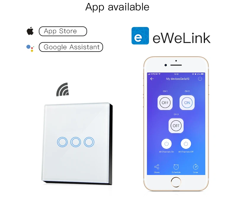 ЕС Стандартный 1/2/3 банды выключатель света 220 В Smart Touch/настенный Wi-Fi адаптер встраиваемые Стекло Панель Управление модуль Alexa/google home