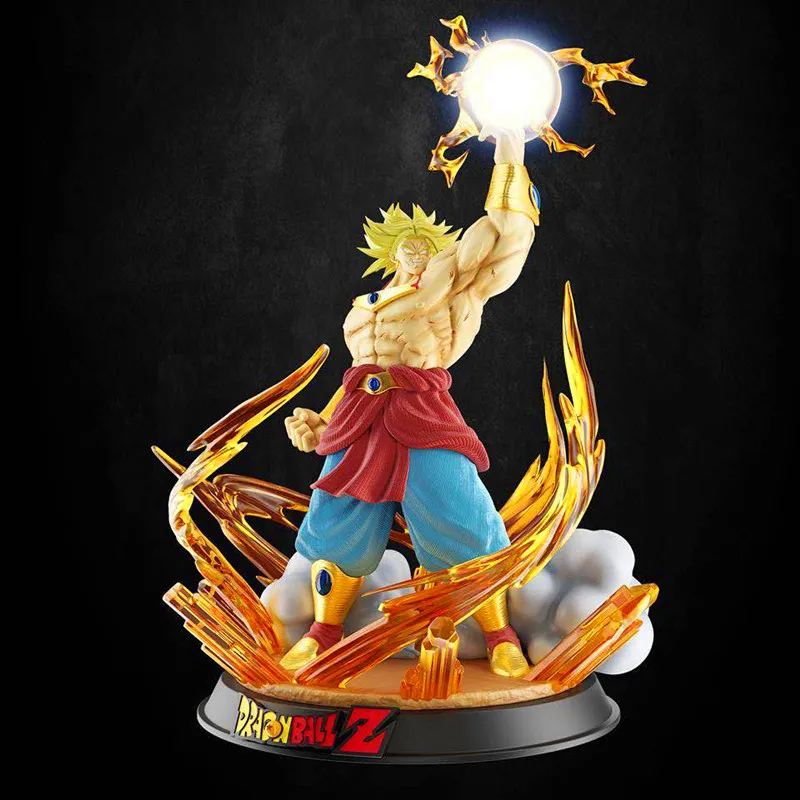 Предпродажа Dragon Ball Супер Saiyan Broly Broli GK смола статуя фигурка модель(Срок поставки: 60 дней) X451 - Цвет: 24.5X24.5X43CM