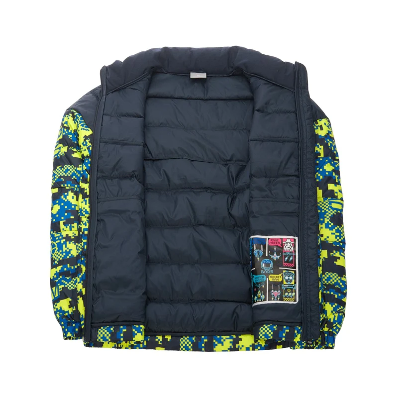 Li Ning мужской короткий пуховик для баскетбола 90% утиный пух приталенный зимний