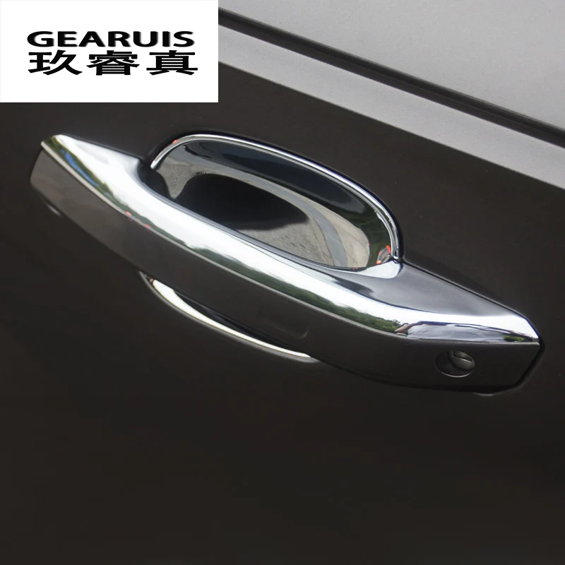 4 шт./компл. Стайлинг автомобиля крышка дверной ручки Чаша ABS хромированные