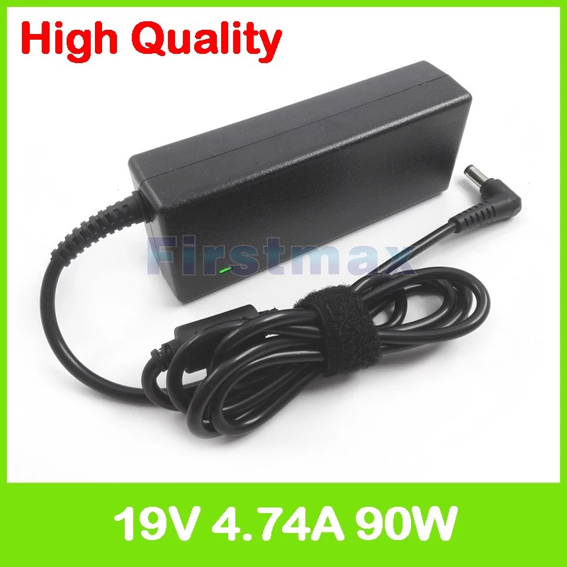 Adapter para Asus Visor do X75 Laptop Charger ac Power X73e X73s X73t X73v X75a X75v X750ln X751lj Fhd X77 X77j X77v X7a X7b 19 v 4.74a 90 w