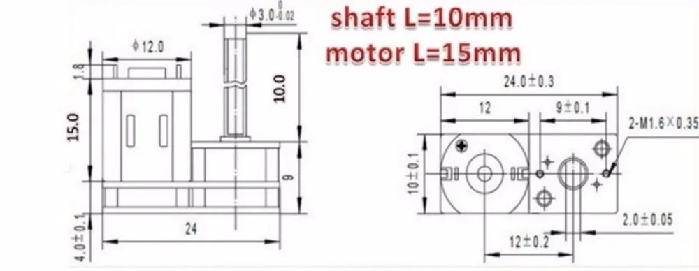 Миниатюрный мотор-редуктор с откидной головкой JGA1024-N20 двигатель постоянного