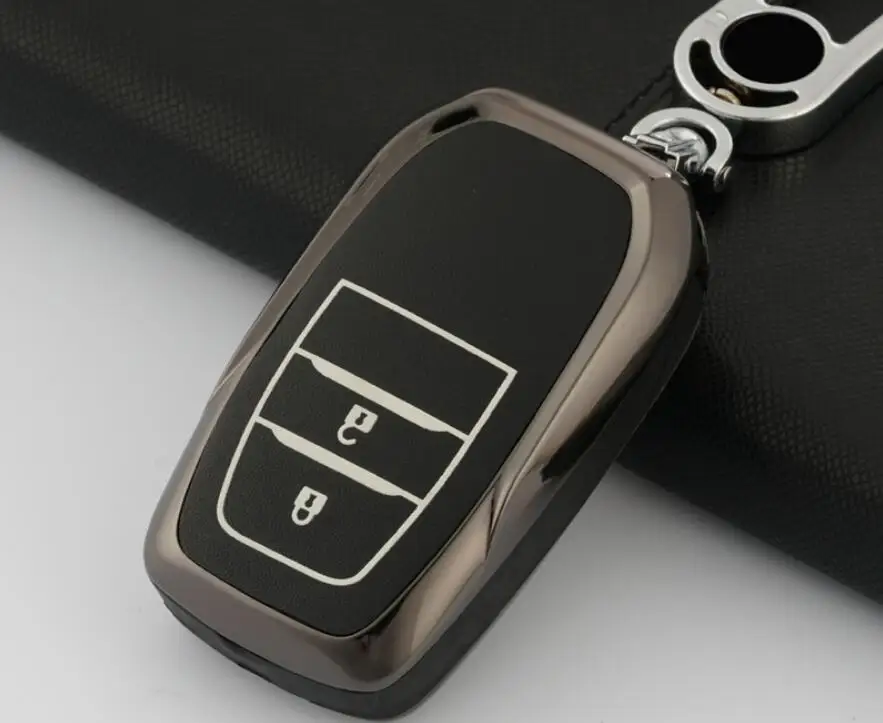 Подарочный ТПУ чехол для ключей Toyota Camry Highlander Prado Crown Land Cruiser Prius CHR C-HR RAV4 Corolla Vitz