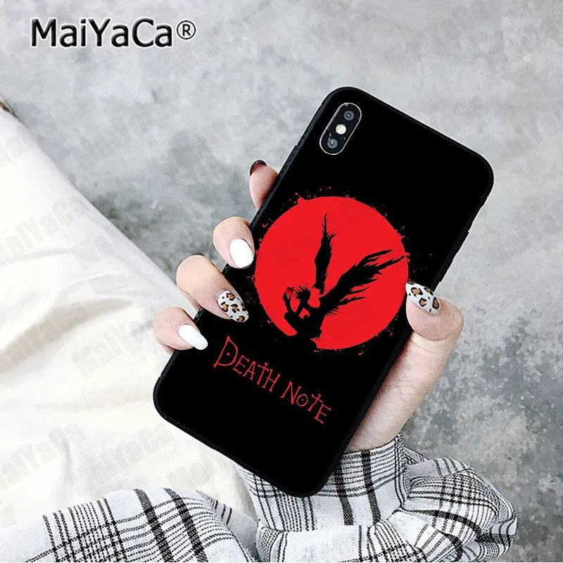 Чехол для мобильного телефона MaiYaCa аниме смерти Apple iphone 11 pro 8 7 66S Plus X XS MAX 5S SE