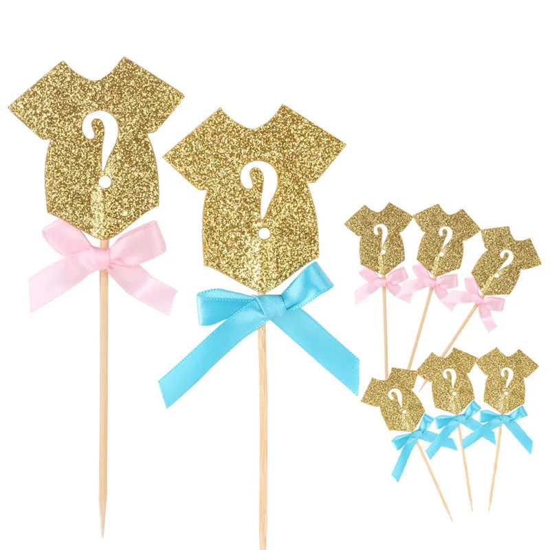 Милая синяя Порошковая бумажная вставка для торта детская одежда украшение