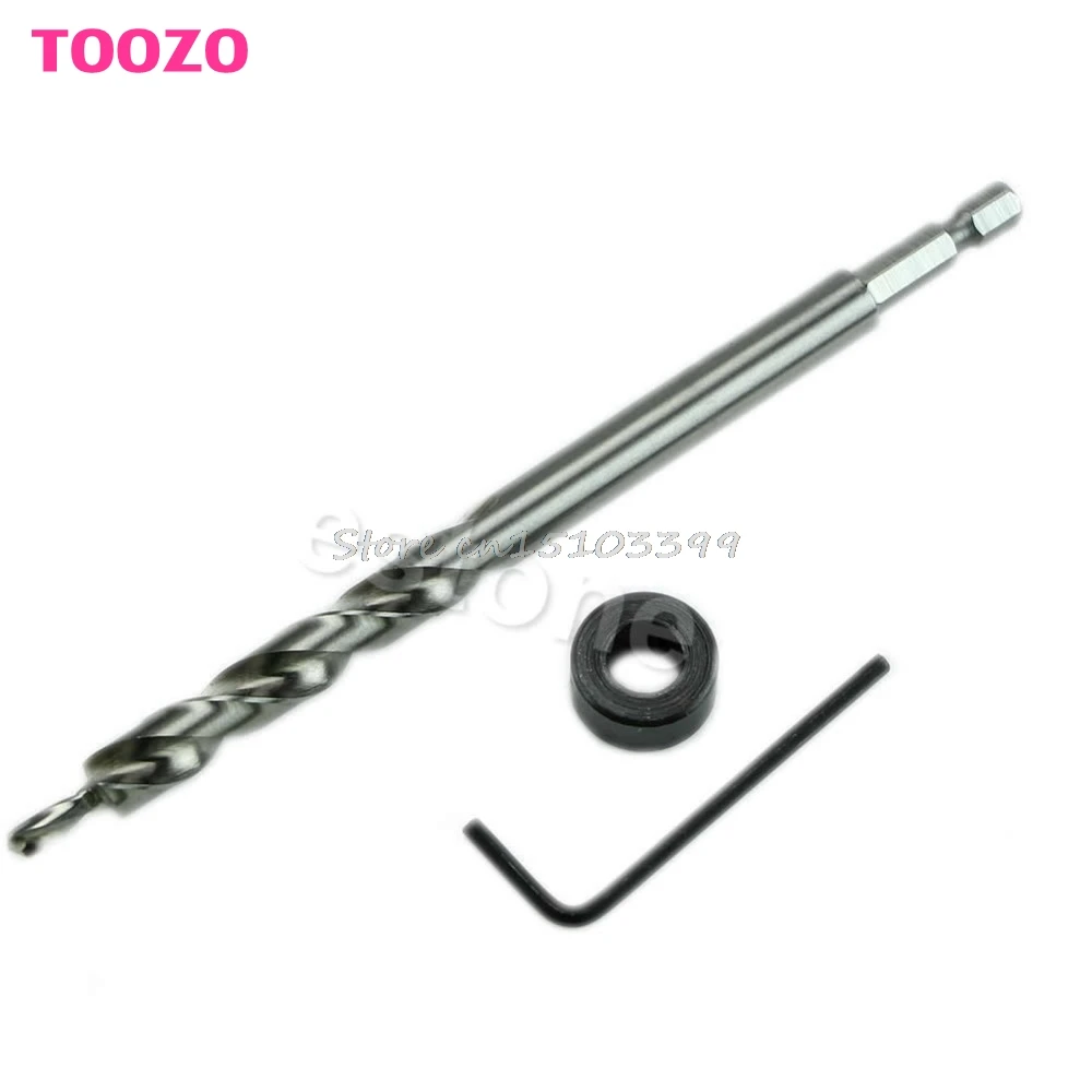 1/4&quot Hex Twist Step Drills Bits Set For Kreg Pocket Hole Drill Jig Guide 3/8&quot Hand Tools G08 Whosale&ampDropShip|step drill bit set|drill