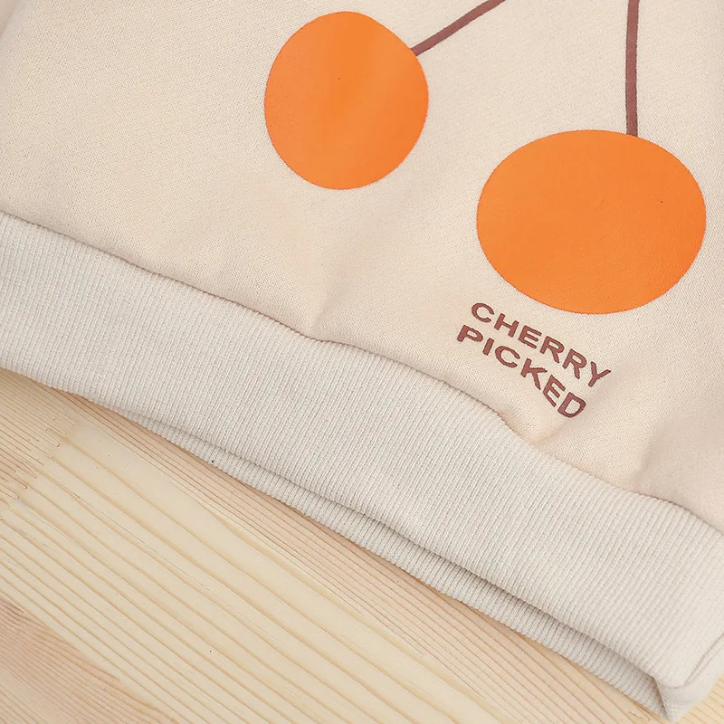 2018 Детская одежда осень зима футболка с длинными рукавами мультфильм Cherry