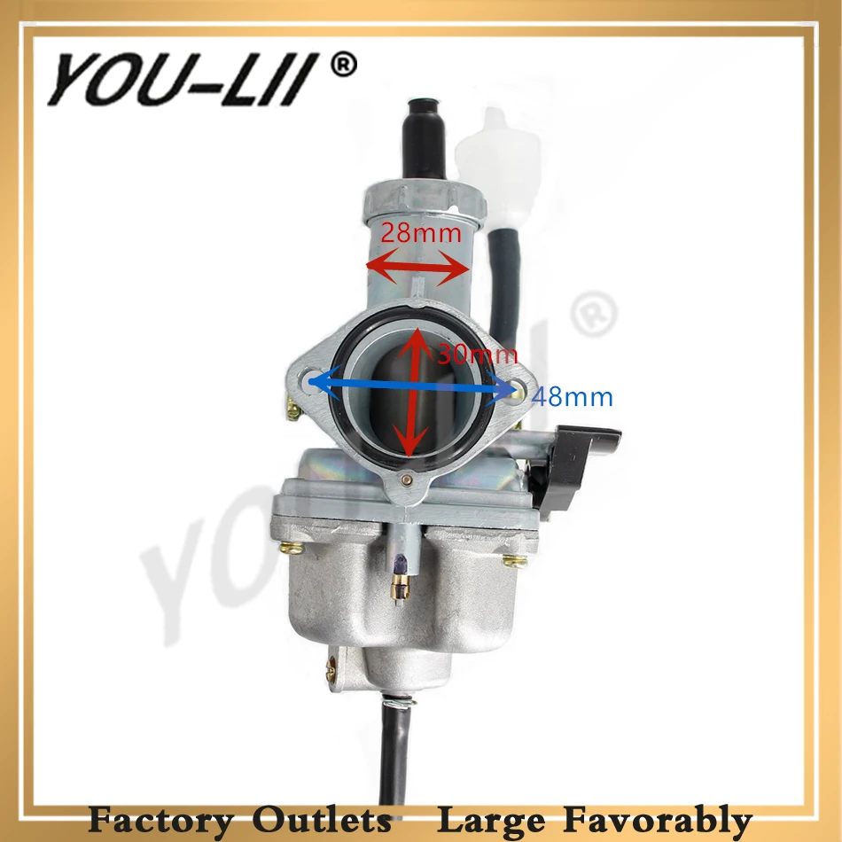 Карбюратор для мотоцикла YOULII OEM новый Keihin PZ26 PZ27 PZ30 карбюратор CG125 CG150 CG200 TTR250 модель