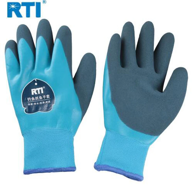 RTI NEW Fishing Gloves for Winter Waterproof Plus Velvet Warm Rubber Anti-Slip Hand Protective Tools | Спорт и развлечения
