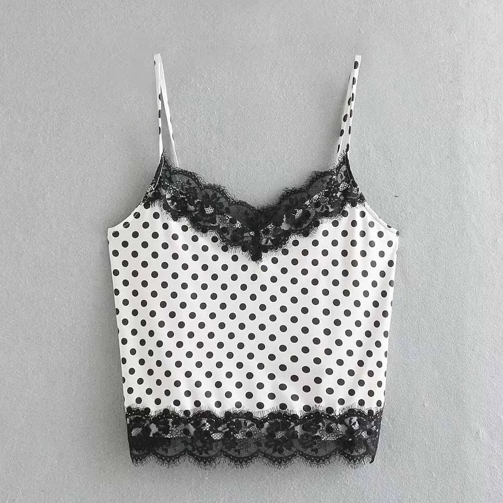 Женские стильные туфли с узором в горошек стиле пэчворк кружевом v-образным