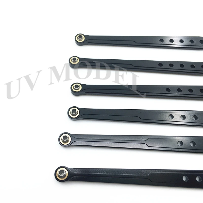 6 шт. RC звенья Алюминиевый нижний и верхний шасси набор звеньев для автомобиля
