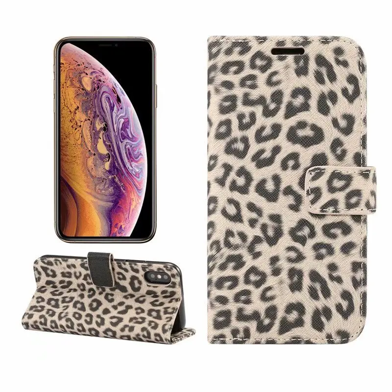 Golden leopard Леопардовый чехол для телефона iPhone 5 5S SE 6 6 S 7 8 plus X XS XR MAX панель для телефона кронштейн двухслойный кармашек для банковских карт PU+ чехол из ТПУ - Цвет: Golden leopard