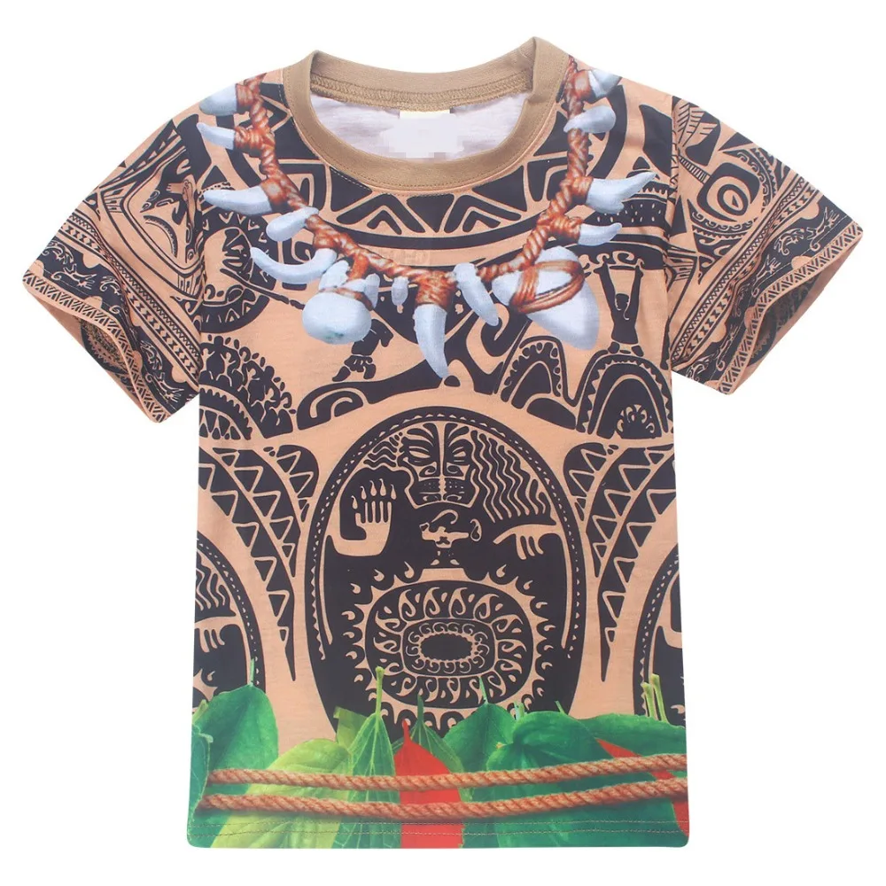 Детский костюм Мауи Моана для мальчиков крутой От 3 до 10 лет Детская летняя