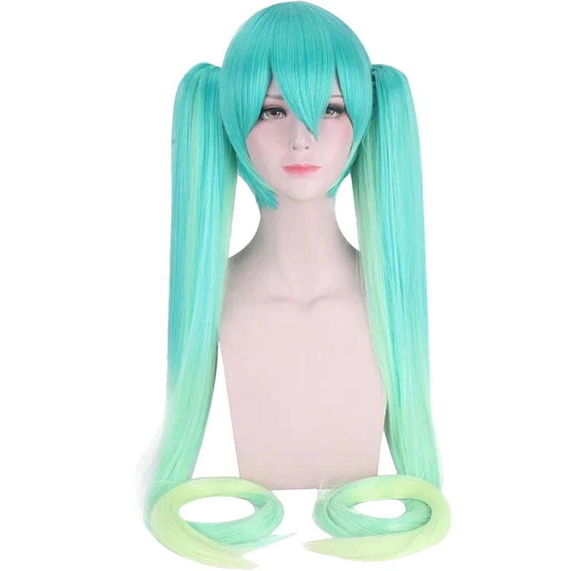 Горячее предложение! Распродажа! VOCALOID V Girl With You шанхай концертный плакат хацунэ мику женский костюм для косплея платье анимэ косплей костюмы для танцев - Цвет: Wig