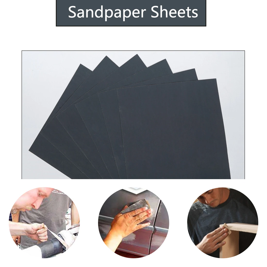 

Wet and Dry Sandpaper Polishing Abrasive 230*280mm Grit 3000 5000 7000 Waterproof Paper Sheets