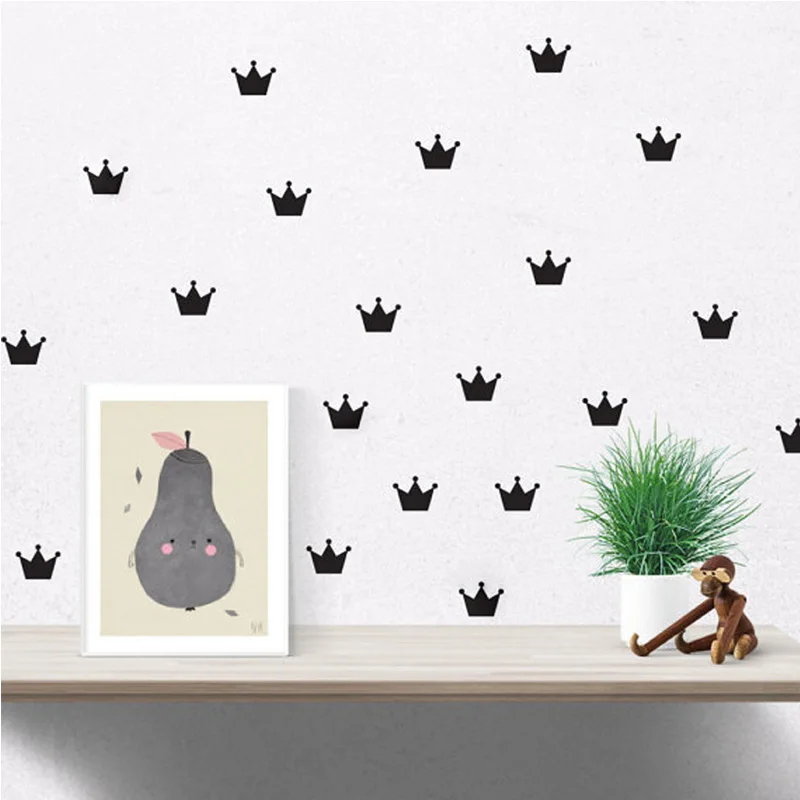 Корона украшения детской комнаты Настенные наклейки для детского сада дома