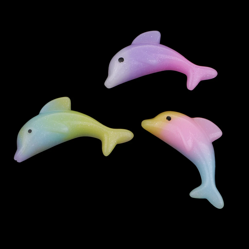 20x Rainbow Dolphin полимерные Кабошоны украшения аксессуар для рукоделия швейные
