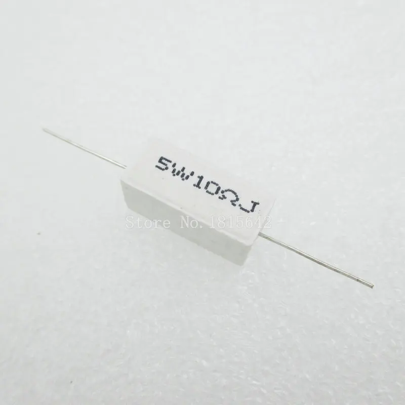 Керамический цементный резистор 10 шт./лот 5 Вт Ом сопротивление 10R погрешность 5%