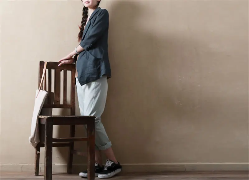 XITAO Slim Sheath Vintage Blazer Women Korea Fashion Single Breasted Notched Collar Pocket Autumn Office Lady WLD1946
