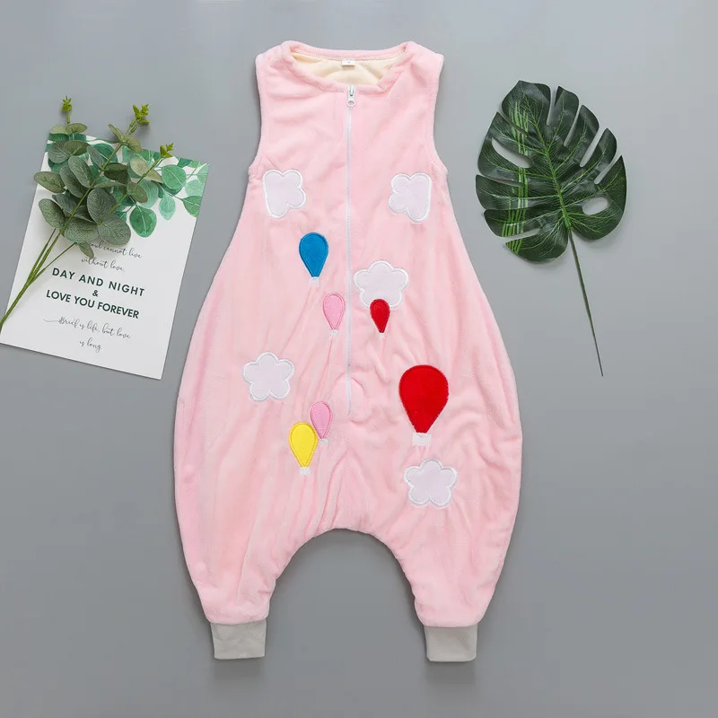 pink Детская одежда для сна; сезон весна-осень; спальный мешок для малышей; детские пижамы; Детский комбинезон; одежда для сна для малышей; для От 0 до 6 лет - Цвет: pink