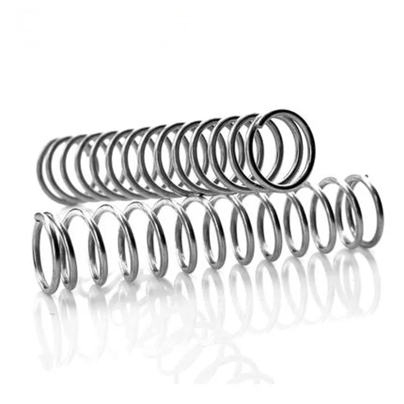 

5pcs 0.7mm Wire diameter Galvanized Compression springs Y-type Pressure spring 9mm-12mm Outside diameter 60mm-100mm Length