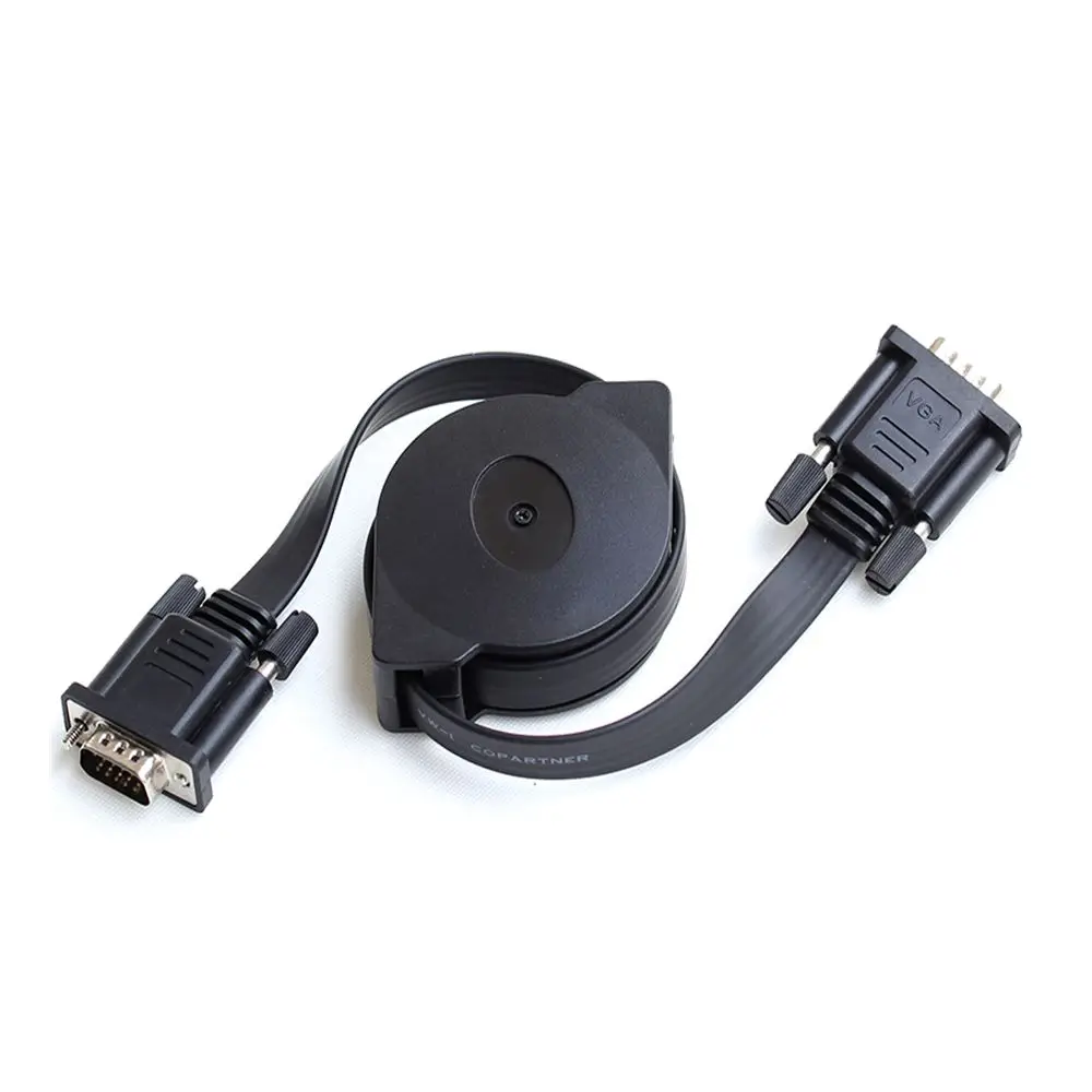 1 м HD15Pin VGA D-Sub папа-папа выдвижной кабель для проекторов мониторов